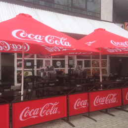 Red Coca Cola Beer Patio Umbrellas