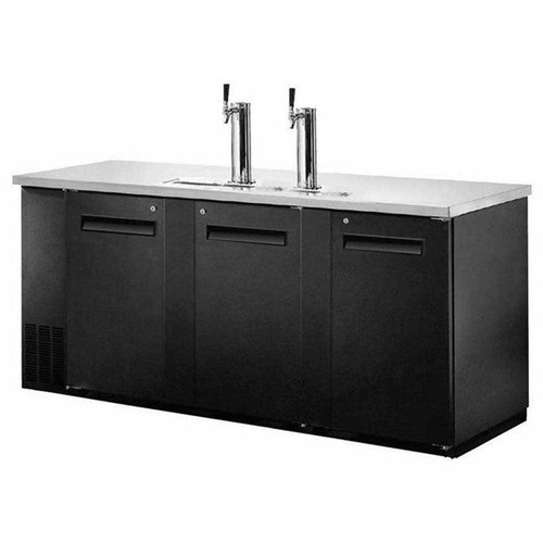 Large Kegerator CDD-90, 3 doors, 90" - Includes Two 2-Tap Towers